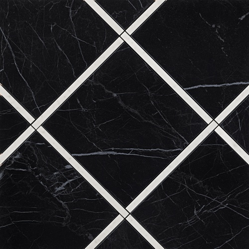  Incroci Carrara Nero Reale Inserto