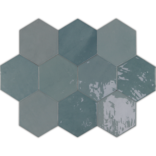  Zellige Hexa Aqua